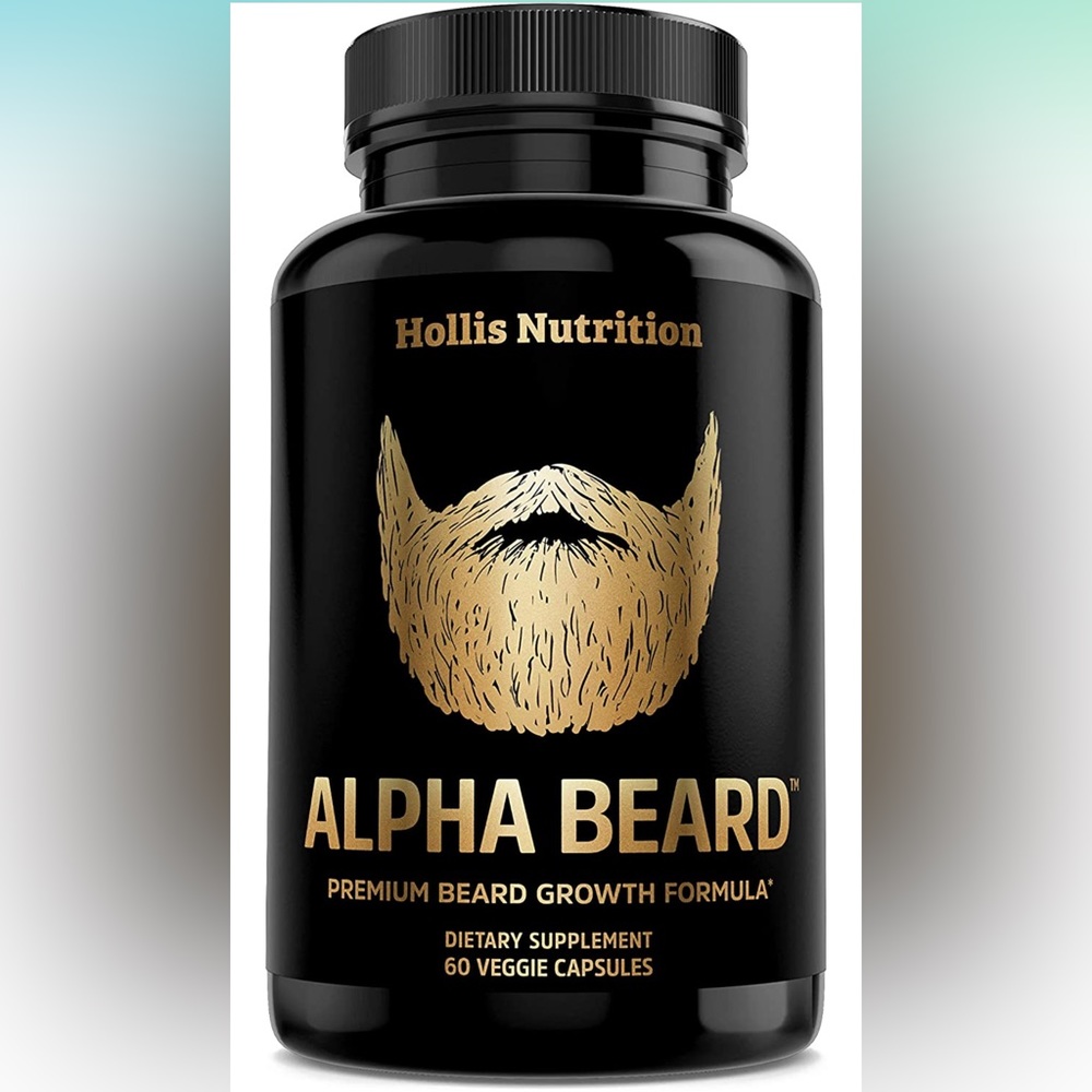 BRAND NEW HOLLIS NUTRITION “ALPHA BEARD”VITAMINS!